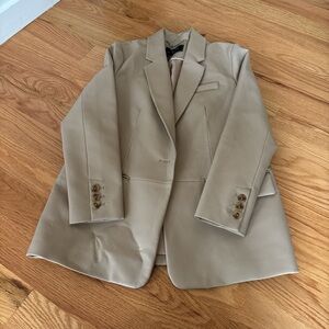 Biege leather Bcbg blazer